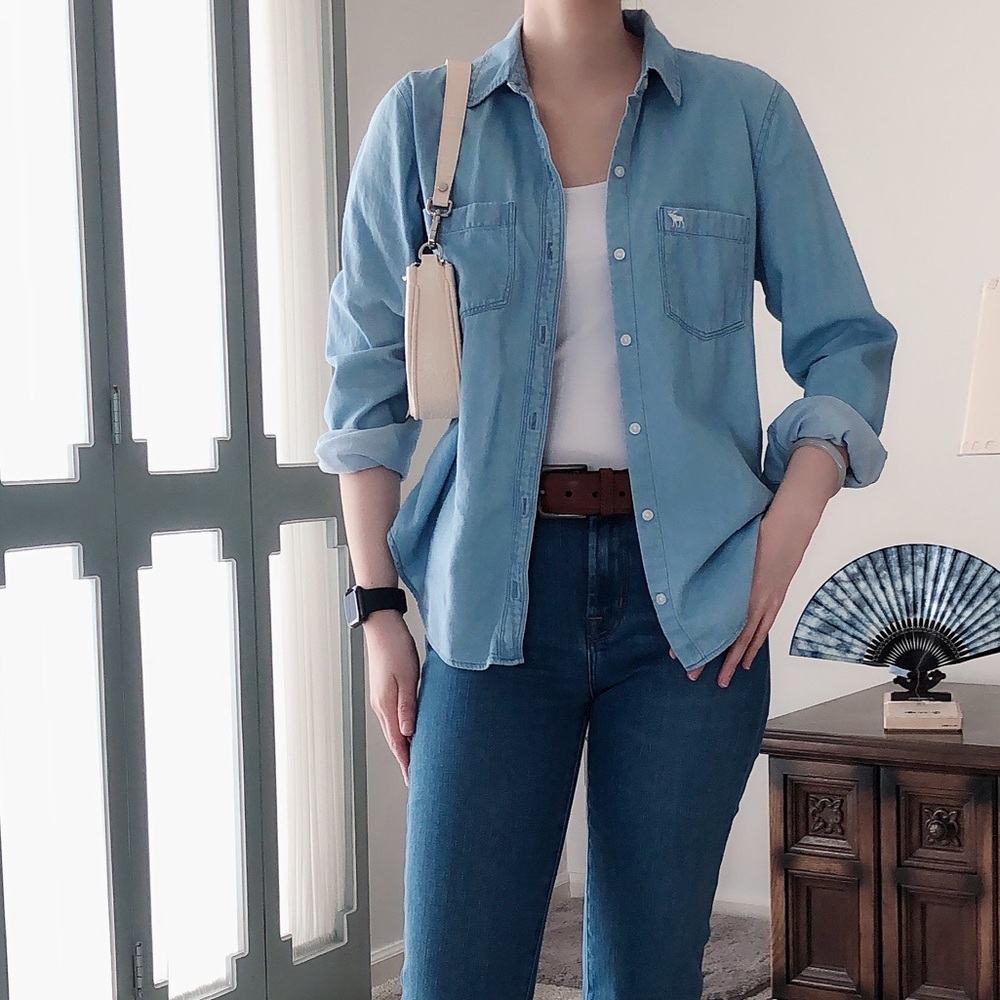 A&F Blue Shirt